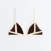Top bikini w kształcie trójkąta z kontrastową lamówką Top bikini w kształcie trójkąta z kontrastową lamówką