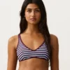 Top bikini z paskami i teksturą Top bikini z paskami i teksturą