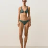 Top bikini z wiązaniem na szyi w kratkę Top bikini z wiązaniem na szyi w kratkę