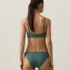 Top bikini z wiązaniem na szyi w kratkę Top bikini z wiązaniem na szyi w kratkę