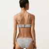 Topy bikini typu halter w groszki z żakardu Topy bikini typu halter w groszki z żakardu