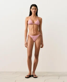 W paski Majtki bikini o średnim stopniu zakrycia z wiązaniem