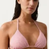 Trójkątny top bikini w paski Trójkątny top bikini w paski