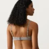 Trójkątny top bikini w paski Trójkątny top bikini w paski