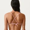 Trójkątny top bikini w paski Trójkątny top bikini w paski