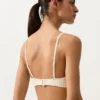 Trójkątny top bikini z dzianiny szydełkowej o fakturze bąbelkowej Trójkątny top bikini z dzianiny szydełkowej o fakturze bąbelkowej