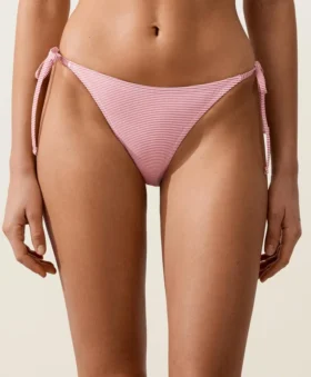 W paski Majtki bikini o średnim stopniu zakrycia z wiązaniem