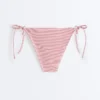 W paski Majtki bikini o średnim stopniu zakrycia z wiązaniem W paski Majtki bikini o średnim stopniu zakrycia z wiązaniem