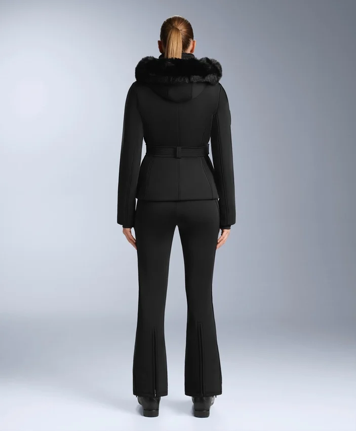 Wodoodporne, rozkloszowane spodnie narciarskie z elastycznego materiału Wodoodporne, rozkloszowane spodnie narciarskie z elastycznego materiału