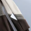 Wodoodporny, dopasowany kombinezon narciarski z elastycznego materiału w stylu color block Wodoodporny, dopasowany kombinezon narciarski z elastycznego materiału w stylu color block